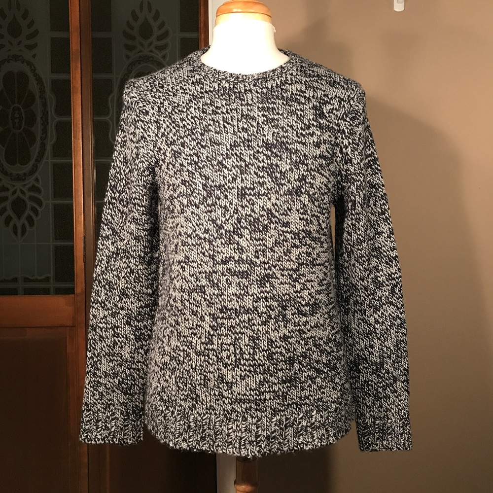 Express Heavy-Gauge Marled Crewneck Sweater